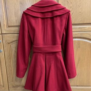 Laundry by Shelli Segal Red Wool Coat
